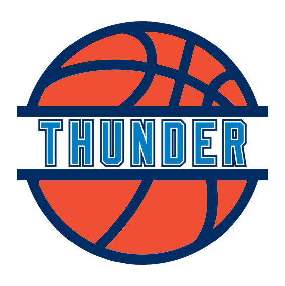 Basketball Oklahoma City Thunder Logo iron on paper